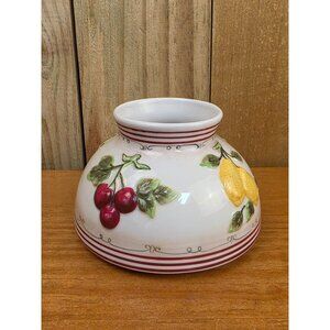 Handcrafted Ceramic Fruit Motif Lamp Shade Base